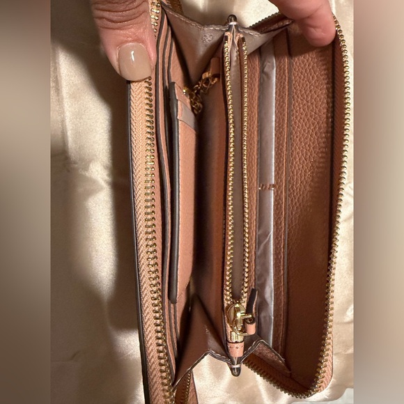 NWT Tory Burch Rose Pink Moon Thea Zip  Continental Wallet with Card Holder - Picture 6 of 8